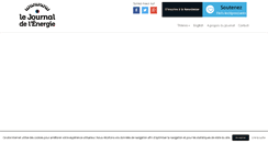 Desktop Screenshot of journaldelenergie.com